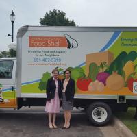 Mayor and Ellen by Food Truck