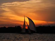 A-Scow at Sunset by Bob Gillen