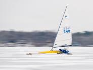 Picture of Ice Boating on White Bear Lake by Davin Brandt