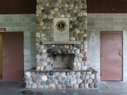 Image of fireplace inside of the Pavilion