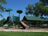 Picture of small play equipment near pavilion