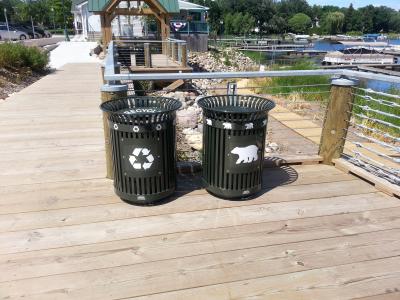 Picture of Trash and Recycling Carts